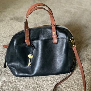 Fossil Black Satchel